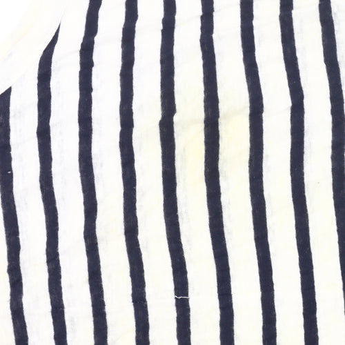 GAP Women’s XL Black White Striped Tank Dress Linen Cotton