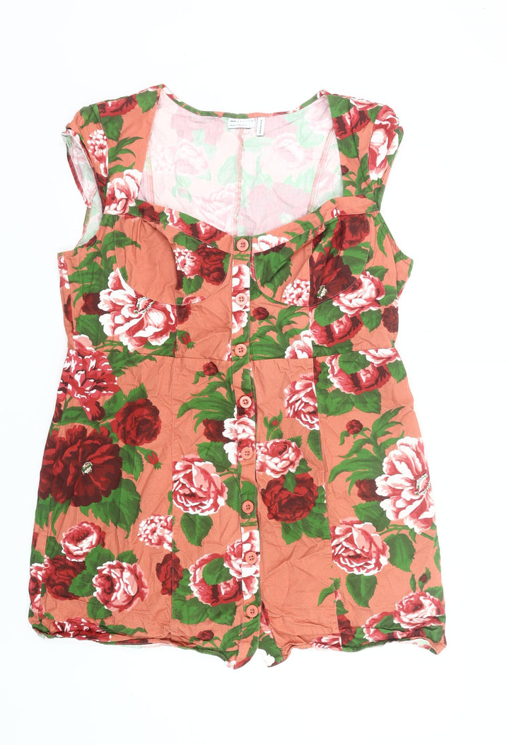 ASOS Design Women’s Multicoloured Floral Shift Dress Size 18