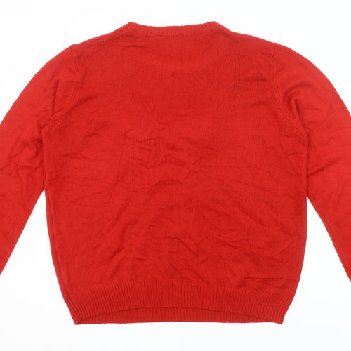 Avenue Collection Mens Red XL Christmas Jumper Pullover Knit