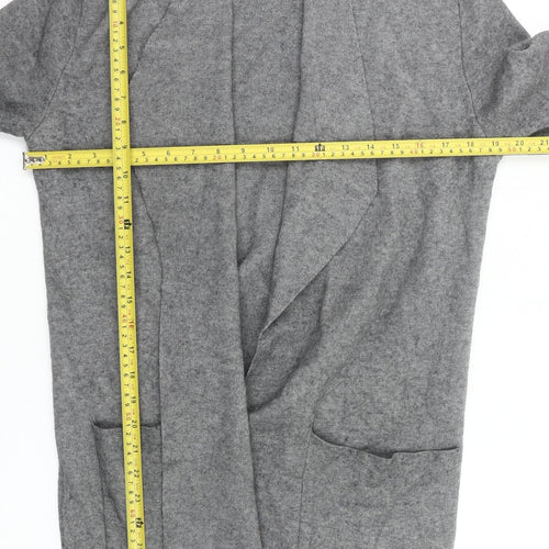 Tatuum Womens Grey Knit Cardigan S Long Sleeve Open Front