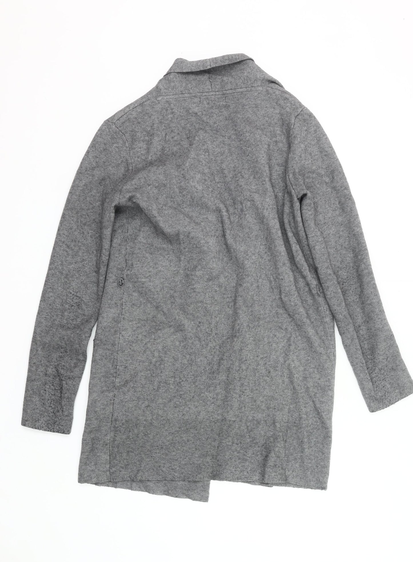 Tatuum Womens Grey Knit Cardigan S Long Sleeve Open Front