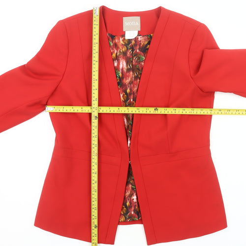 Mona Women’s Red Suit Jacket Size 14R Business Formal Blazer