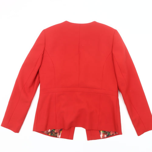 Mona Women’s Red Suit Jacket Size 14R Business Formal Blazer
