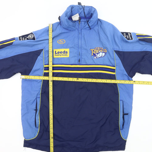 ISC Leeds Rhinos Men’s Blue Small Rugby Windbreaker Jacket