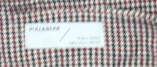 Pull&Bear Women’s Multicoloured Check Skirt M Short Pencil Preppy