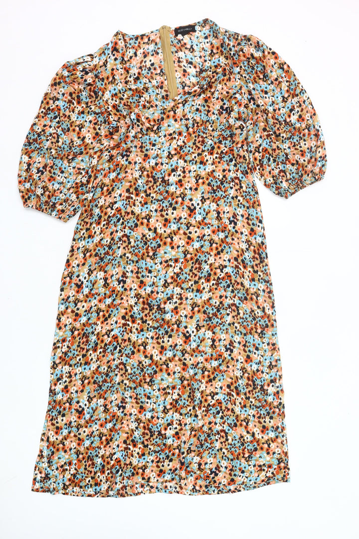 Blue Vanilla Women’s Multicoloured Floral Shift Dress Size 10