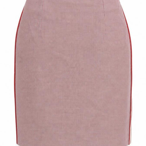 Carolyn Donnelly Women Red Check Pencil Skirt UK 16 Workwear