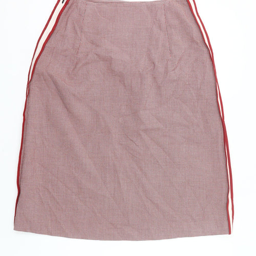 Carolyn Donnelly Women Red Check Pencil Skirt UK 16 Workwear