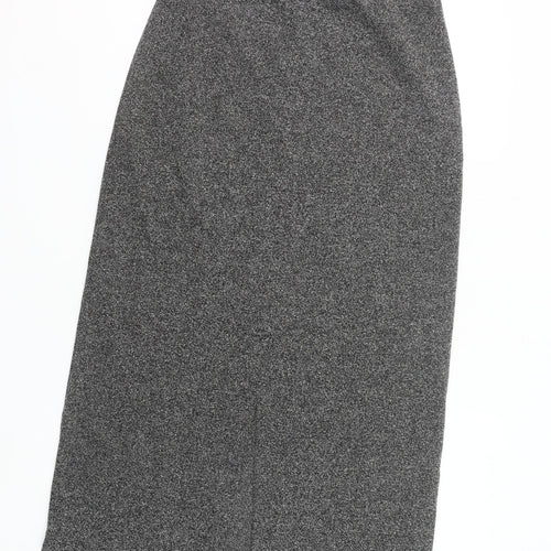Liz Claiborne Women’s Grey Midi Pencil Skirt Size S Cotton Blend