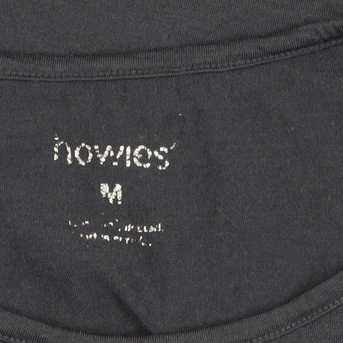 Howies Women’s Black Long Sleeve Cotton T-Shirt Size M