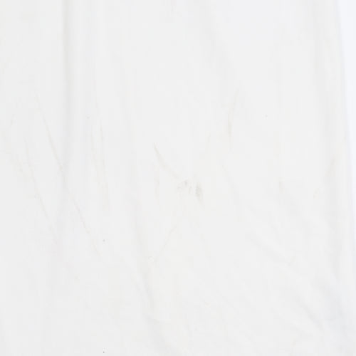 Michelle Keegan Women’s White Size 8 Sheath V-Neck Flared Sleeve Dress