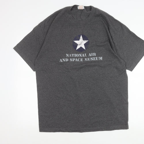 Smithsonian Men’s Grey XL Graphic T-Shirt National Air & Space Museum