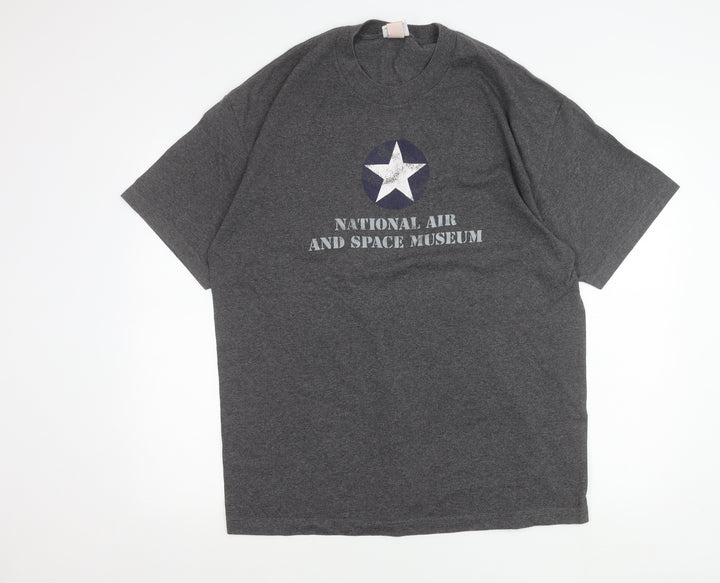 Smithsonian Men’s Grey XL Graphic T-Shirt National Air & Space Museum