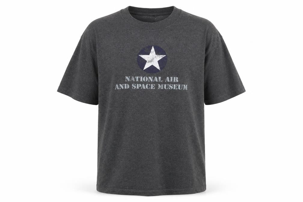 Smithsonian Men’s Grey XL Graphic T-Shirt National Air & Space Museum