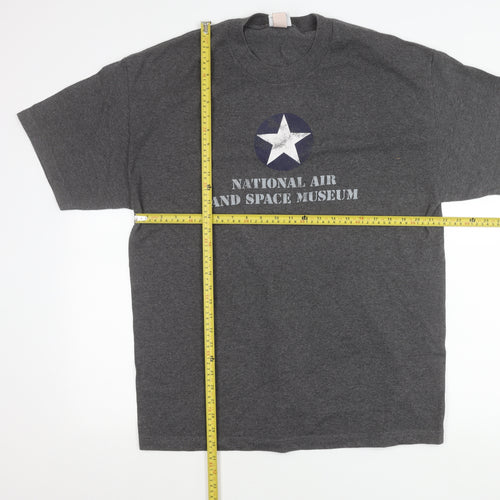 Smithsonian Men’s Grey XL Graphic T-Shirt National Air & Space Museum