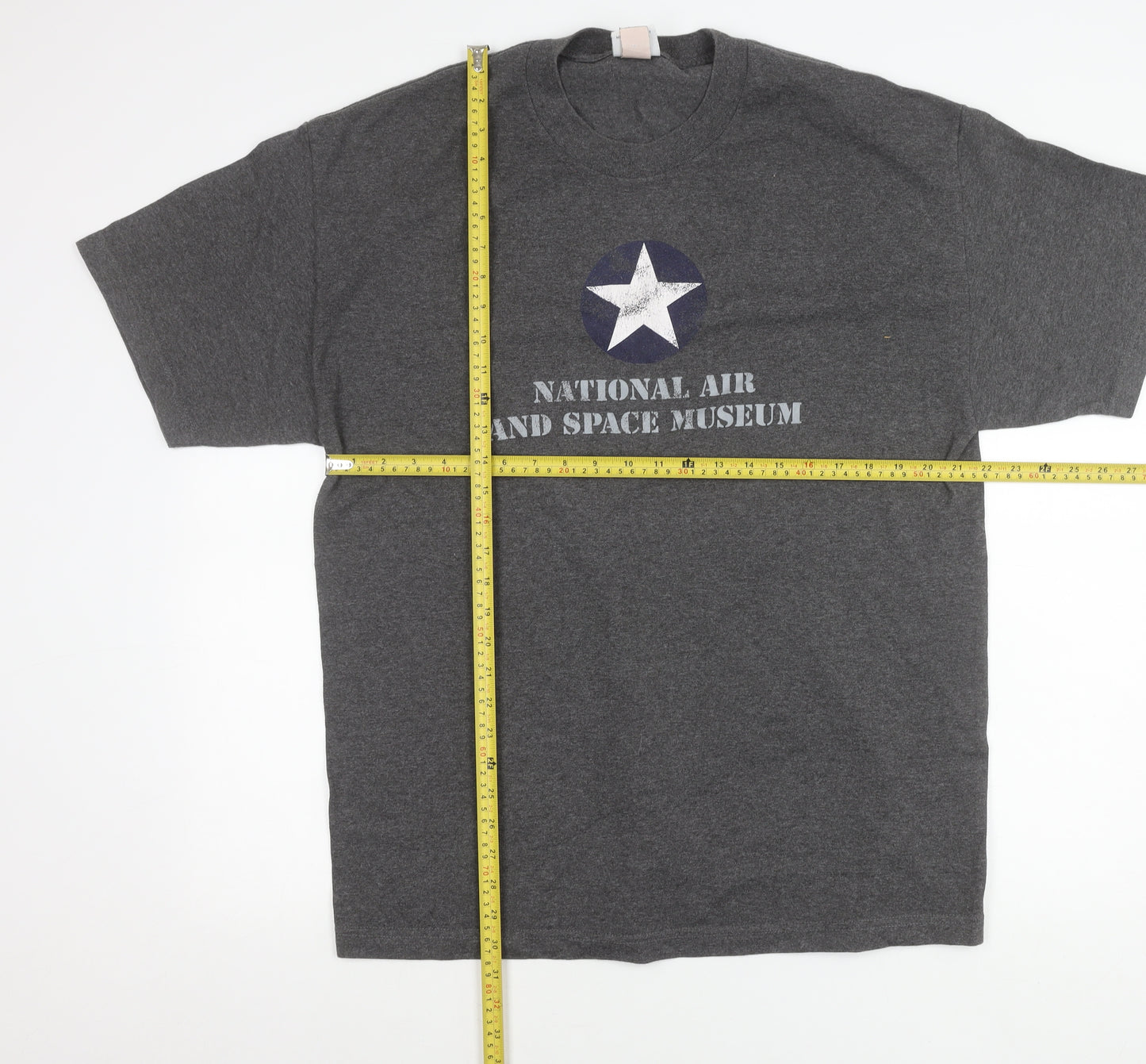 Smithsonian Men’s Grey XL Graphic T-Shirt National Air & Space Museum