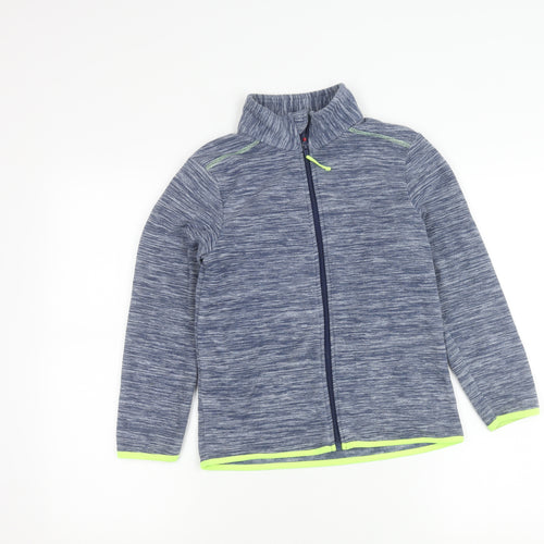 Tissaia Boys Blue Full Zip Fleece Jacket 10 Years Polyester Casual