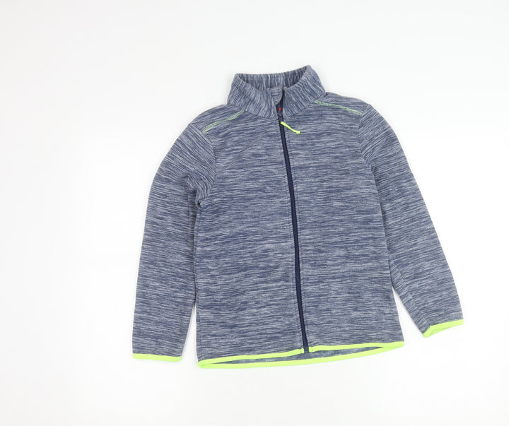Tissaia Boys Blue Full Zip Fleece Jacket 10 Years Polyester Casual