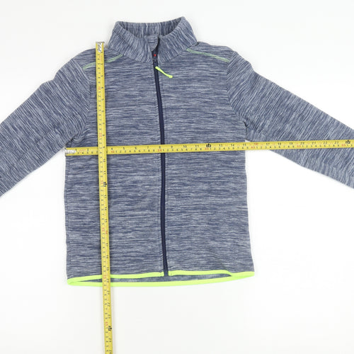 Tissaia Boys Blue Full Zip Fleece Jacket 10 Years Polyester Casual