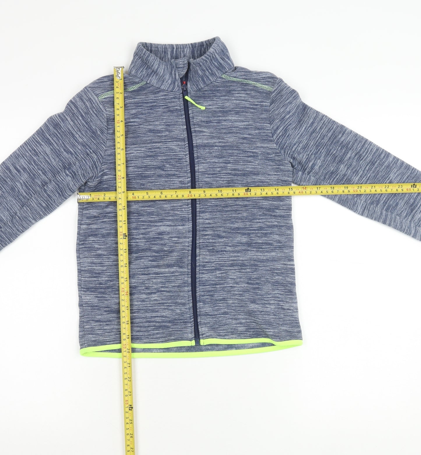 Tissaia Boys Blue Full Zip Fleece Jacket 10 Years Polyester Casual