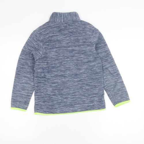 Tissaia Boys Blue Full Zip Fleece Jacket 10 Years Polyester Casual