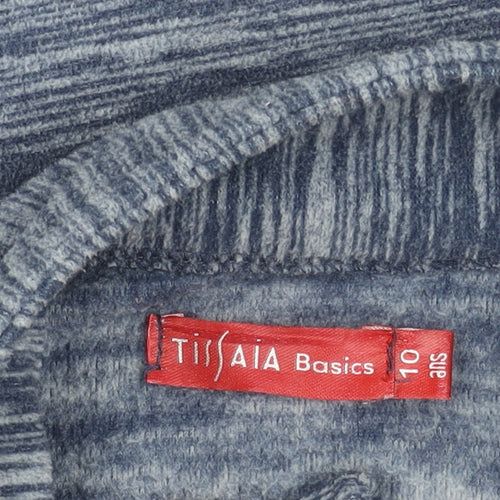 Tissaia Boys Blue Full Zip Fleece Jacket 10 Years Polyester Casual