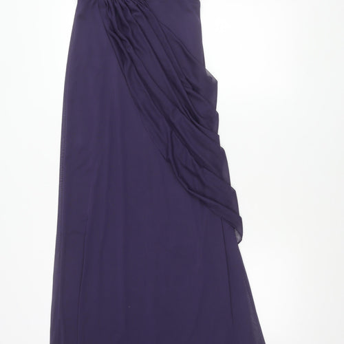 David's Bridal Women Purple Strapless Evening Dress Size 8