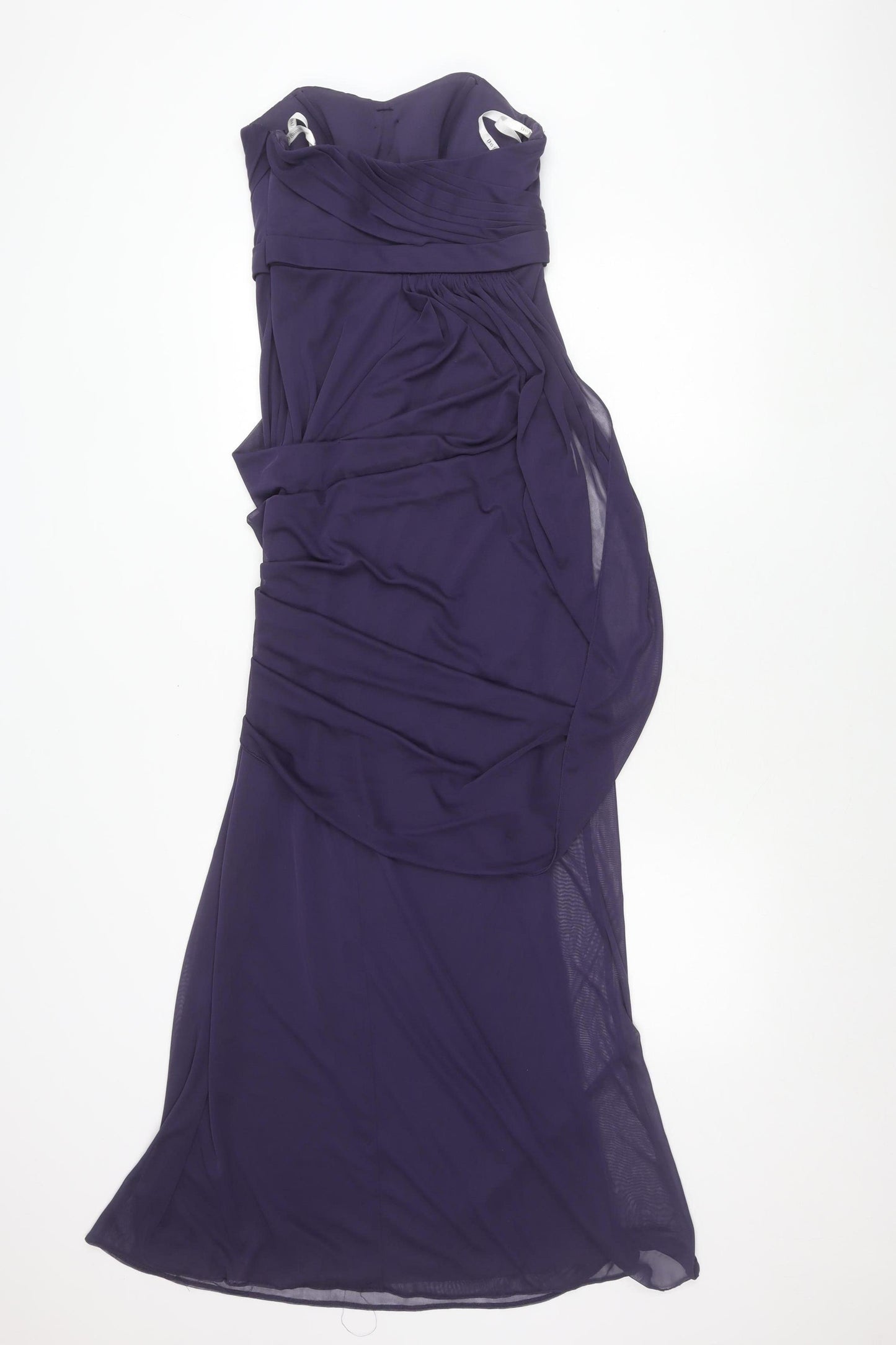 David's Bridal Women Purple Strapless Evening Dress Size 8