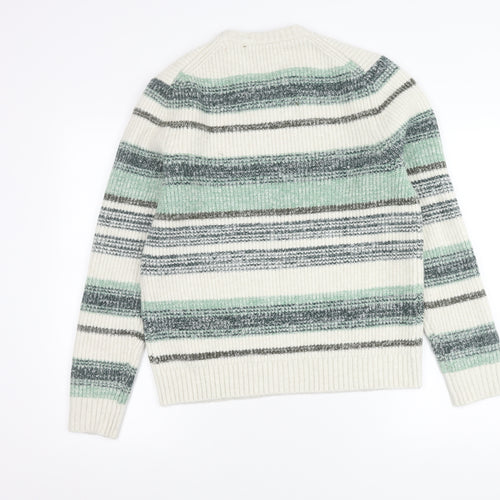 Marks and Spencer Men’s Multicoloured Striped Knit Pullover Jumper M