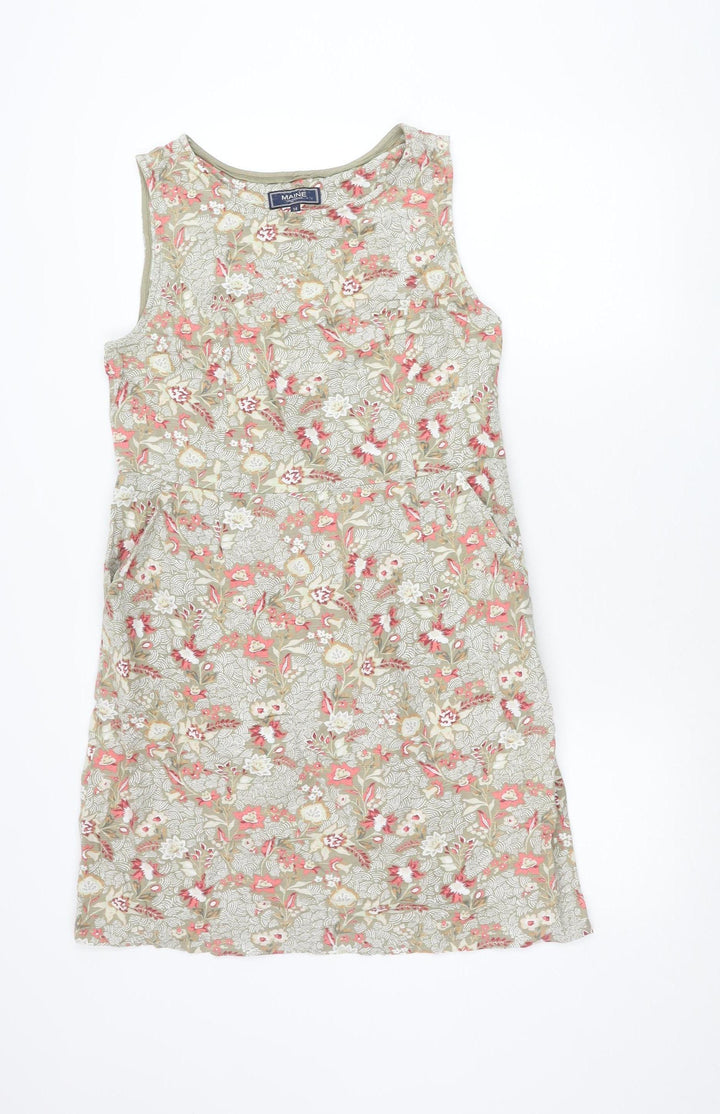 Maine New England Womens Multicoloured Floral Shift Dress Size 14