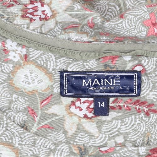 Maine New England Womens Multicoloured Floral Shift Dress Size 14