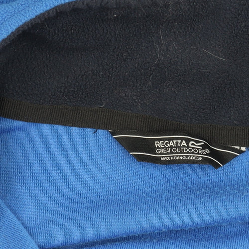 Regatta Mens Blue XL Fleece Pullover Sweatshirt Outdoor Zip Top