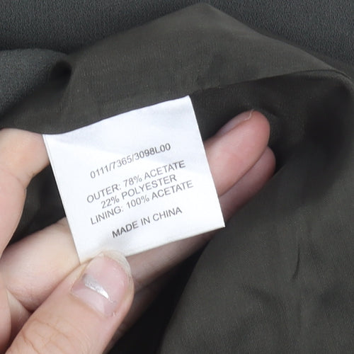 Hobbs Women’s Green Size 8 Pencil Skirt Button Detail Workwear