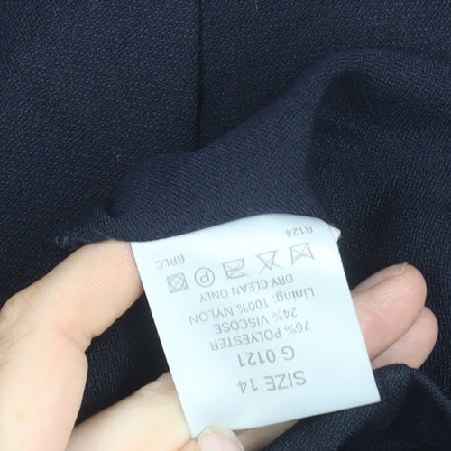Classic Woman Black Shawl Collar Suit Jacket Size 14 Women’s Formal Workwear
