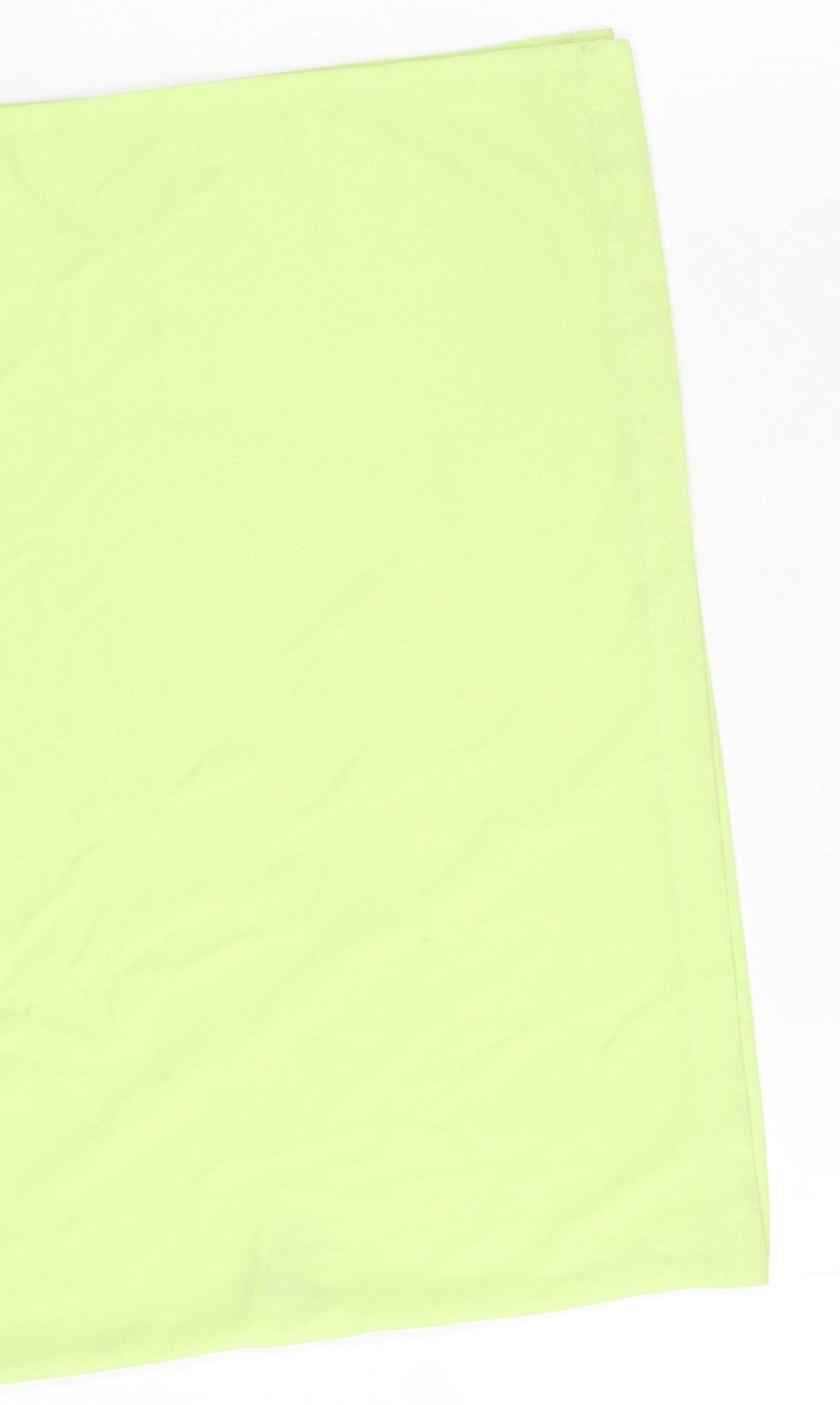H&M Womens Green Bodycon Midi Dress Size 8 Sleeveless Stretchy