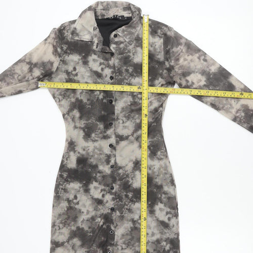 Motel Women’s Multicoloured Tie Dye Shirt Dress Size S
