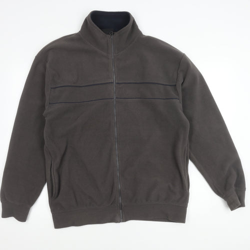 BHS Men’s Grey Fleece Full Zip Jacket Medium 38-40in