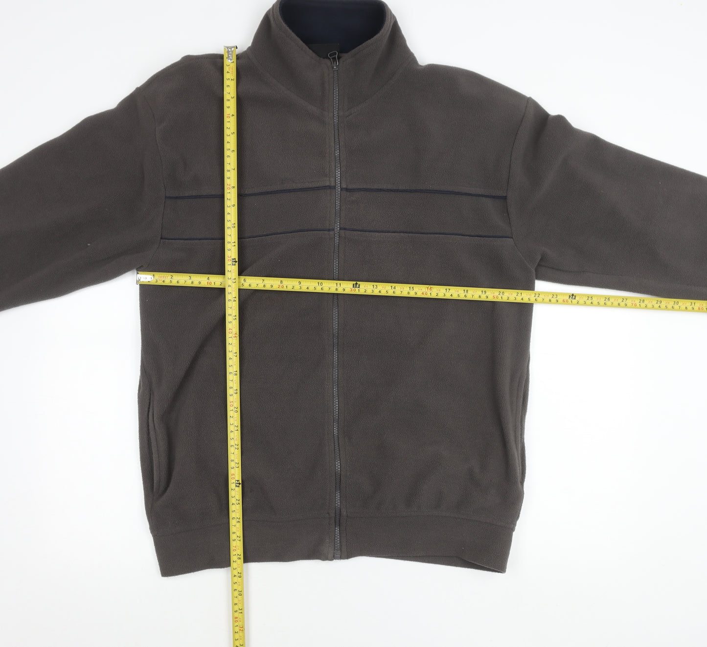 BHS Men’s Grey Fleece Full Zip Jacket Medium 38-40in
