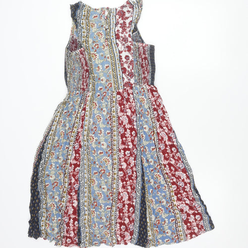 Fat Face Womens Multicoloured Floral A-Line Summer Dress Size 8
