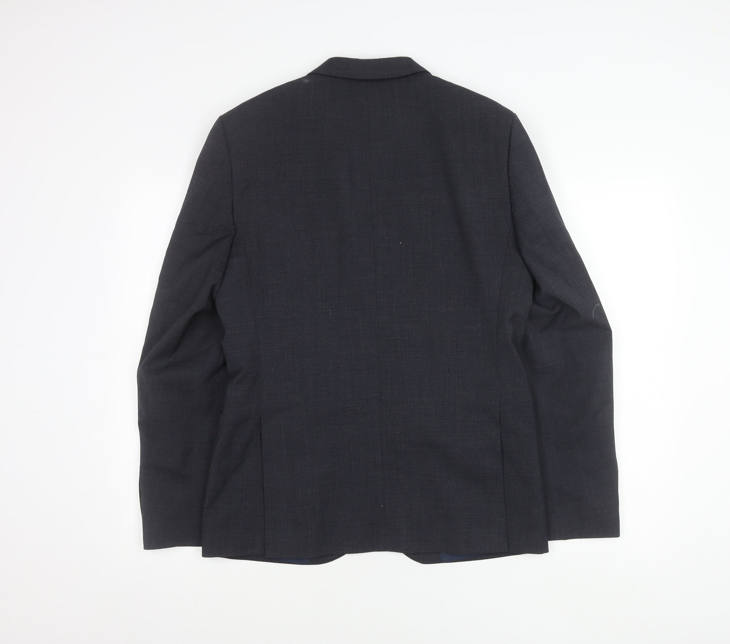 Marks and Spencer Men's Grey Wool Blend Blazer Jacket 38in M