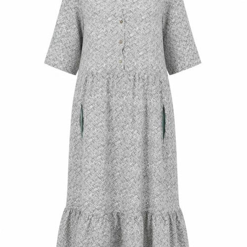 White Stuff Women’s Green Geometric Shirt Dress Size 12