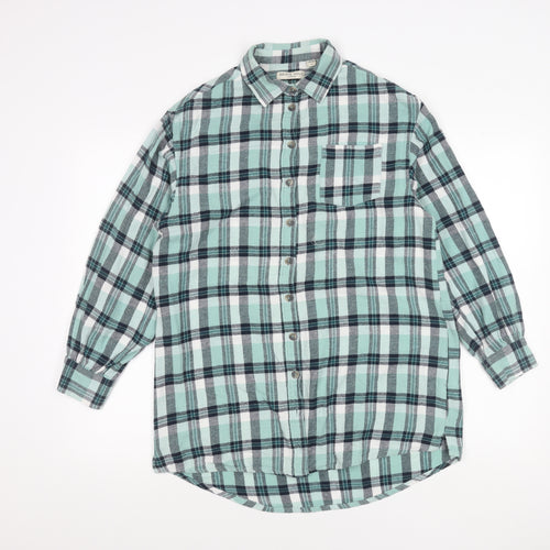 Brave Soul Womens Plaid Flannel Button-Up Shirt Size M Multicoloured