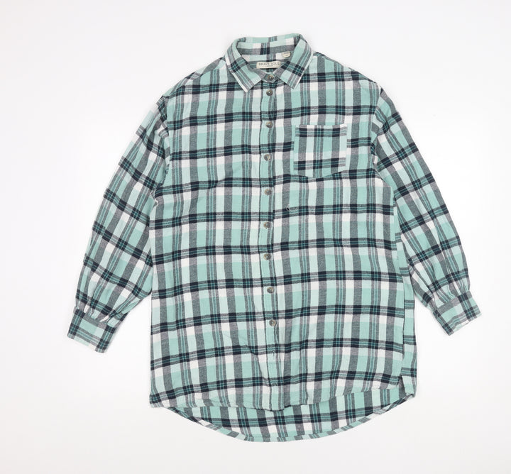 Brave Soul Womens Plaid Flannel Button-Up Shirt Size M Multicoloured