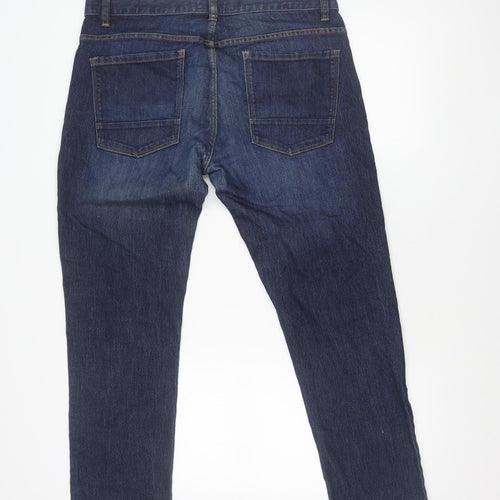 Next Teens Blue Slim Fit Jeans 24R Waist 24in Straight Leg