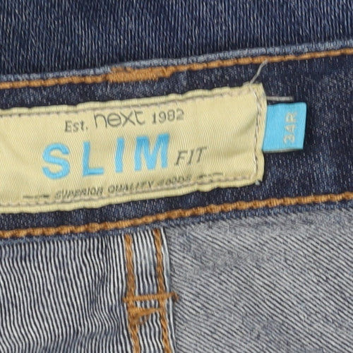Next Teens Blue Slim Fit Jeans 24R Waist 24in Straight Leg