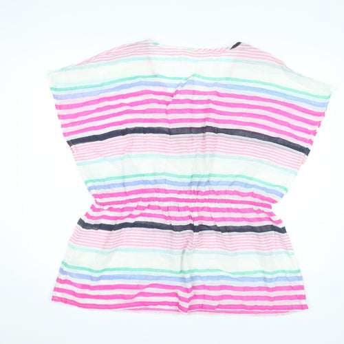 Accessorize Womens Multicoloured Striped Cotton Tunic Blouse M