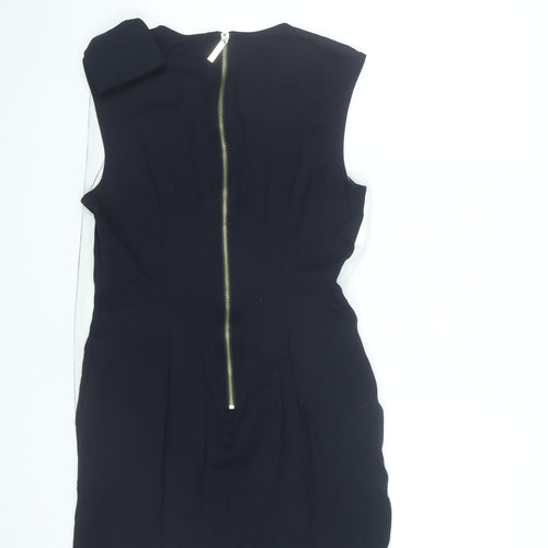 Ted Baker Women’s Black White Colourblock Bow Sheath Dress Size 12