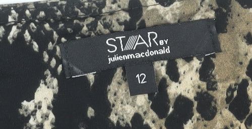Star by Julien Macdonald Women’s Snake Print Shift Dress Size 12