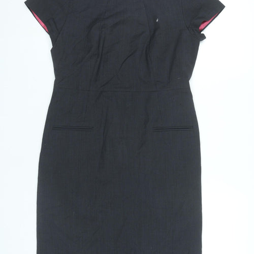 Planet Women’s Black Sheath Dress Size 10 Short Sleeve Workwear