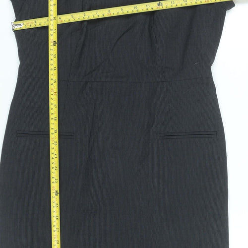 Planet Women’s Black Sheath Dress Size 10 Short Sleeve Workwear